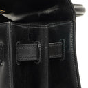 Hermes Kelly 32 Sellier Black Box Calf Gold Hardware, 1979
