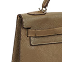 Hermes Kelly 32 Sellier Étoupe Chevre Mysore Palladium Hardware, 2006