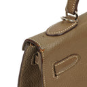 Hermes Kelly 32 Sellier Étoupe Chevre Mysore Palladium Hardware, 2006