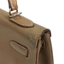 Hermes Kelly 32 Sellier Étoupe Chevre Mysore Palladium Hardware, 2006