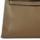 Hermes Kelly 32 Sellier Étoupe Chevre Mysore Palladium Hardware, 2006