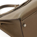 Hermes Kelly 32 Sellier Étoupe Chevre Mysore Palladium Hardware, 2006