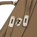 Hermes Kelly 32 Sellier Étoupe Chevre Mysore Palladium Hardware, 2006