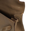 Hermes Kelly 32 Sellier Étoupe Chevre Mysore Palladium Hardware, 2006