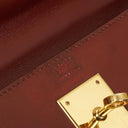 Hermes Kelly 32 Sellier Rouge H Box Calf Gold Hardware, 1983