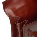 Hermes Kelly 32 Sellier Rouge H Box Calf Gold Hardware, 1983