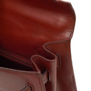 Hermes Kelly 32 Sellier Rouge H Box Calf Gold Hardware, 1983