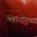 Hermes Kelly 32 Sellier Rouge H Box Calf Gold Hardware, 1983