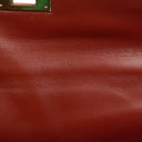 Hermes Kelly 32 Sellier Rouge H Box Calf Gold Hardware, 1983