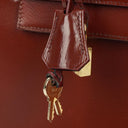 Hermes Kelly 32 Sellier Rouge H Box Calf Gold Hardware, 1983