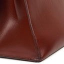 Hermes Kelly 32 Sellier Rouge H Box Calf Gold Hardware, 1983