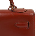 Hermes Kelly 32 Sellier Rouge H Box Calf Gold Hardware, 1983