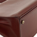 Hermes Kelly 32 Sellier Rouge H Box Calf Gold Hardware, 1983