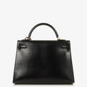 Hermes Kelly 32 Sellier Vintage Black Box Calf With Gold Hardware, 2003