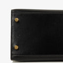 Hermes Kelly 32 Sellier Vintage Black Box Calf With Gold Hardware, 2003