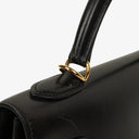 Hermes Kelly 32 Sellier Vintage Black Box Calf With Gold Hardware, 2003