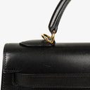 Hermes Kelly 32 Sellier Vintage Black Box Calf With Gold Hardware, 2003