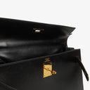 Hermes Kelly 32 Sellier Vintage Black Box Calf With Gold Hardware, 2003