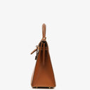 Hermes Kelly 32 Sellier Vintage Gold Courchevel Leather With Gold Hardware, 1998