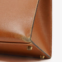 Hermes Kelly 32 Sellier Vintage Gold Courchevel Leather With Gold Hardware, 1998