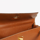 Hermes Kelly 32 Sellier Vintage Gold Courchevel Leather With Gold Hardware, 1998