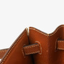 Hermes Kelly 32 Sellier Vintage Gold Courchevel Leather With Gold Hardware, 1998
