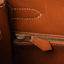 Hermes Kelly 32 Sellier Vintage Gold Courchevel Leather With Gold Hardware, 1998