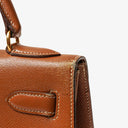 Hermes Kelly 32 Sellier Vintage Gold Courchevel Leather With Gold Hardware, 1998