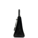 Hermes Kelly 32 Vintage Sellier Black Box Calf Leather With Gold Hardware
