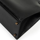 Hermes Kelly 32 Vintage Sellier Black Box Calf Leather With Gold Hardware