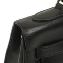 Hermes Kelly 32 Vintage Sellier Black Box Calf With Gold Hardware, 1987