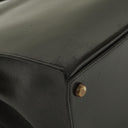 Hermes Kelly 32 Vintage Sellier Black Box Calf With Gold Hardware, 1987