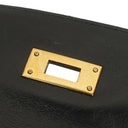 Hermes Kelly 32 Vintage Sellier Black Box Calf With Gold Hardware, 1987