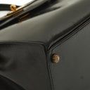 Hermes Kelly 32 Vintage Sellier Black Box Calf With Gold Hardware, 1987