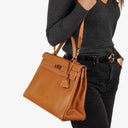 Hermes Kelly 35 Retourne Gold Ardennes Gold Hardware