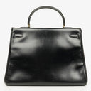 Hermes Kelly 35 Retourne Vintage Black Box Calf Gold Hardware,1987