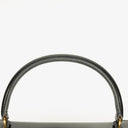 Hermes Kelly 35 Retourne Vintage Black Box Calf Gold Hardware,1987
