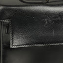 Hermes Kelly 35 Retourne Vintage Black Box Calf Gold Hardware,1987