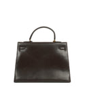 Hermès Kelly 35 Sellier In Brown Box Calf Leather And Gold Hardware