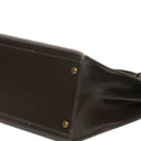 Hermès Kelly 35 Sellier In Brown Box Calf Leather And Gold Hardware