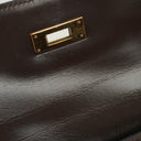 Hermès Kelly 35 Sellier In Brown Box Calf Leather And Gold Hardware