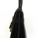 Hermes Kelly 35 Sellier Vintage Black Box Calf With Gold Hardware, 1977