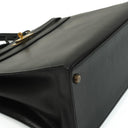 Hermes Kelly 35 Sellier Vintage Black Box Calf With Gold Hardware, 1977