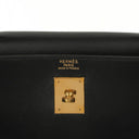 Hermes Kelly 35 Sellier Vintage Black Box Calf With Gold Hardware, 1977