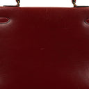 Hermes Kelly 35 Vintage Sellier Rouge H Box Calf With Gold Hardware, 1977