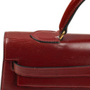 Hermes Kelly 35 Vintage Sellier Rouge H Box Calf With Gold Hardware, 1977