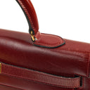 Hermes Kelly 35 Vintage Sellier Rouge H Box Calf With Gold Hardware, 1977