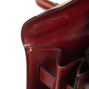 Hermes Kelly 35 Vintage Sellier Rouge H Box Calf With Gold Hardware, 1977