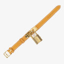 Hermes Kelly Beige Leather Gold Plated Watch