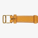 Hermes Kelly Beige Leather Gold Plated Watch